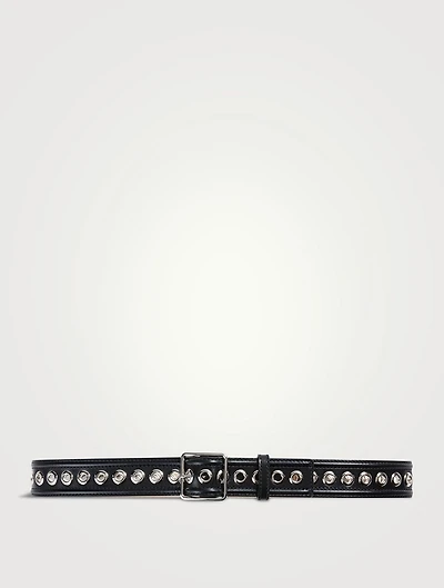 Eyelet Leather Belt