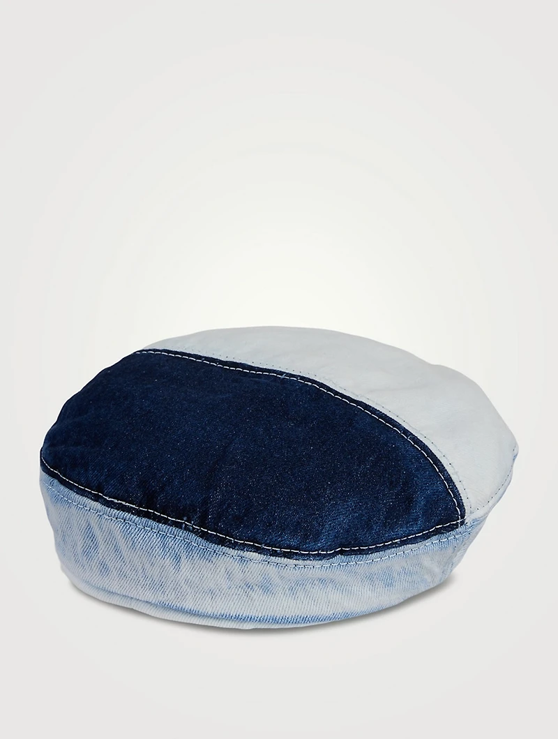 Billy Patchwork Denim Beret