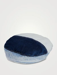 Billy Patchwork Denim Beret