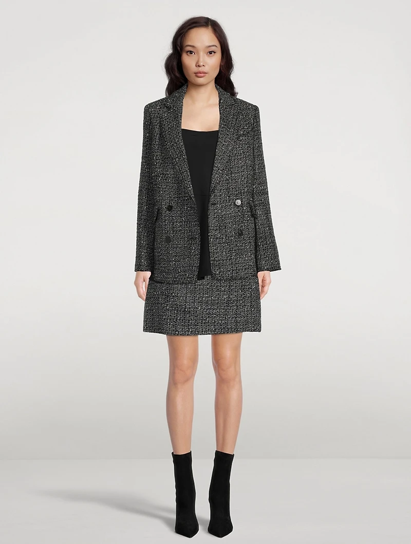 Piazza Tweed Double-Breasted Jacket