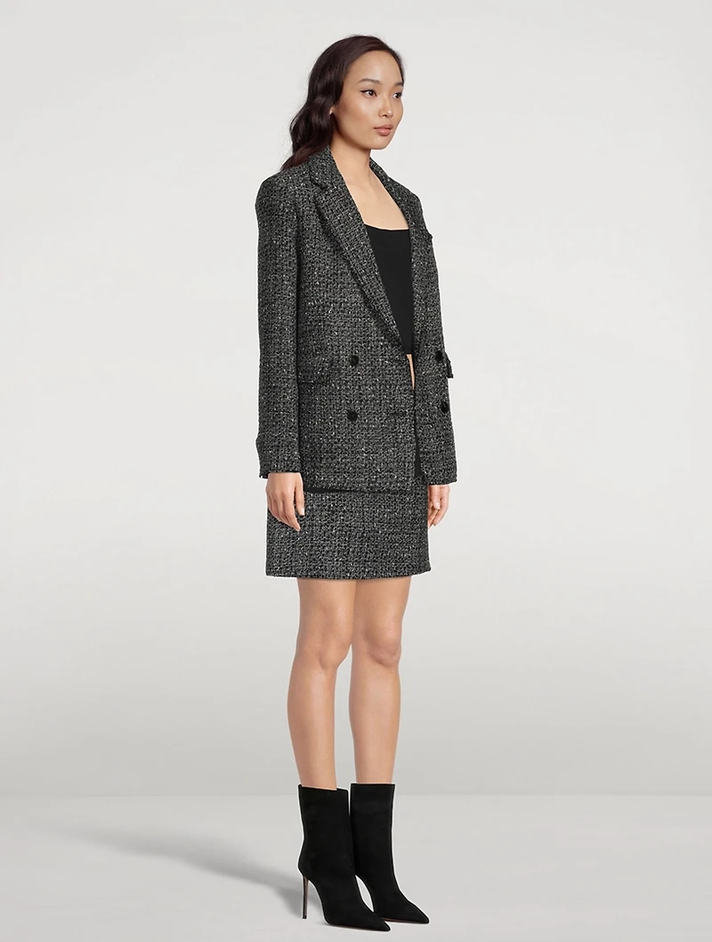 Piazza Tweed Double-Breasted Jacket