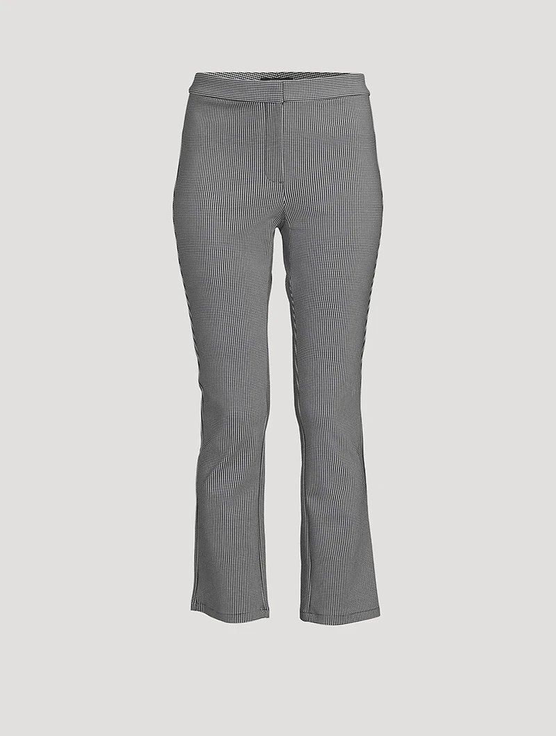 Slim Kick Houndstooth Trousers