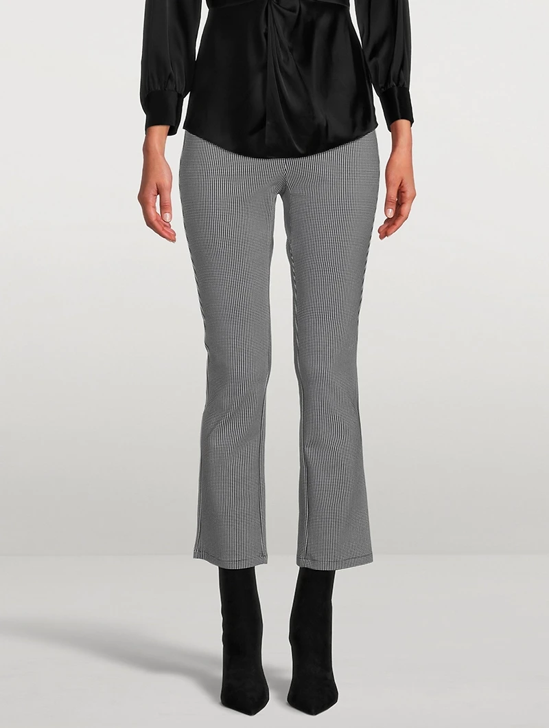 Slim Kick Houndstooth Trousers