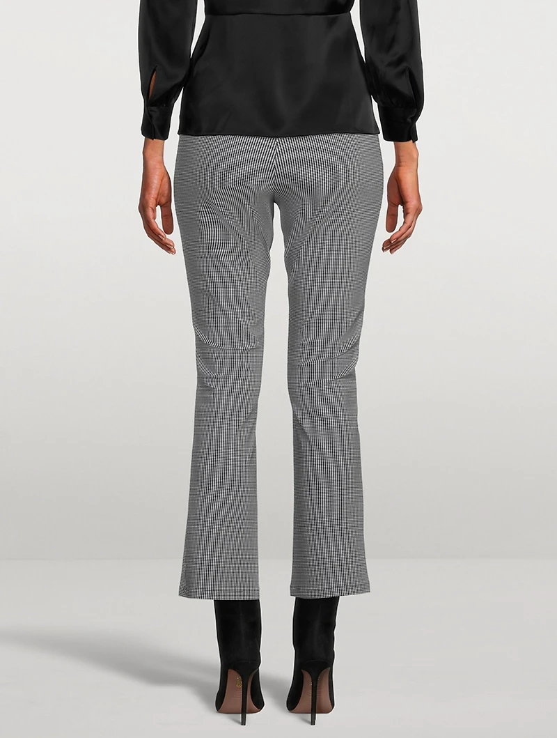 Slim Kick Houndstooth Trousers