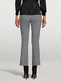 Slim Kick Houndstooth Trousers