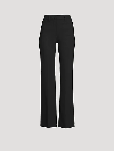 Demitria Crepe Flare Trousers