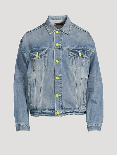 Vintage Light Indigo Oversized Denim Jacket