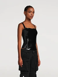 Vinyl Corset Bodysuit