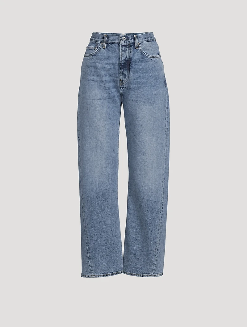 Twisted Seam Straight Jeans