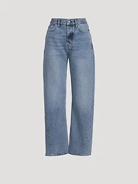 Twisted Seam Straight Jeans