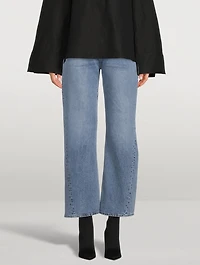 Twisted Seam Straight Jeans