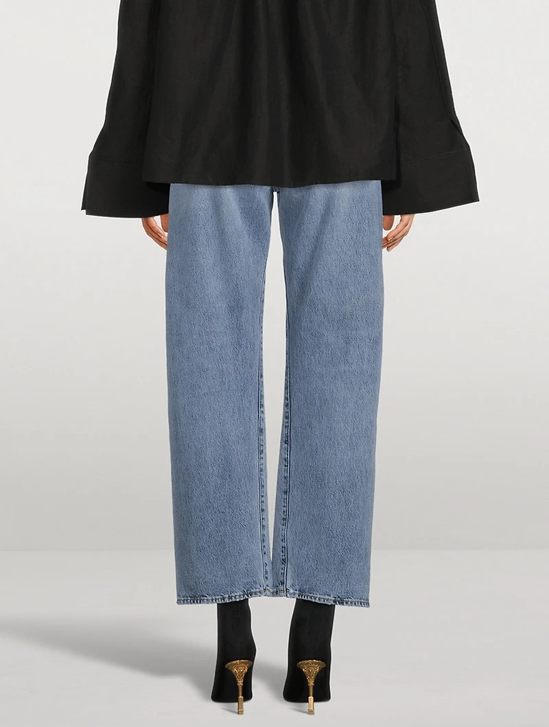 Twisted Seam Straight Jeans