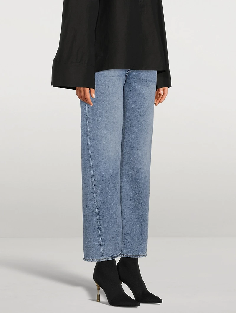 Twisted Seam Straight Jeans