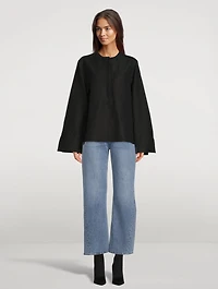 Twisted Seam Straight Jeans
