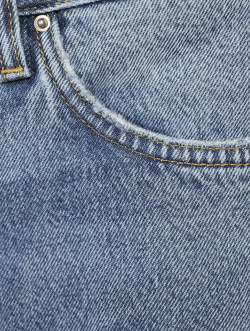 Twisted Seam Straight Jeans