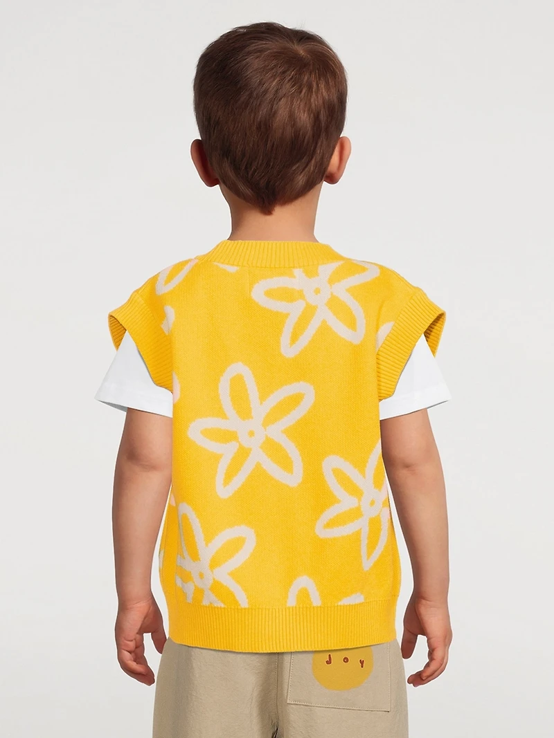 Cotton Vest Floral Print