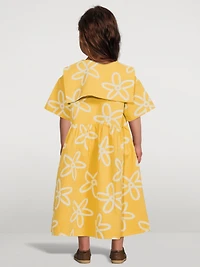 Cotton Sailor Dress Floral Print
