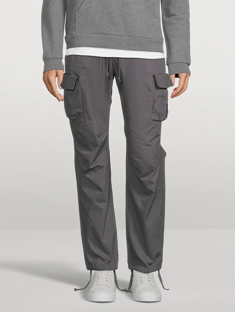 Cotton Cargo Pants With Back Sateen