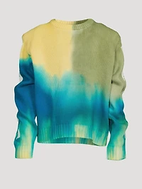 Cotton Sweater Tie-Dyed Print