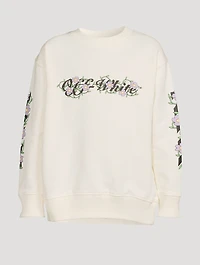 Off Flowers Cotton Sweatshirt