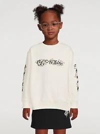 Off Flowers Cotton Sweatshirt