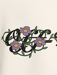 Off Flowers Cotton Sweatshirt