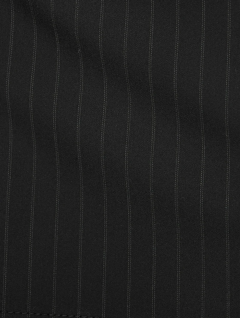 Mini Skirt Pinstripe Print