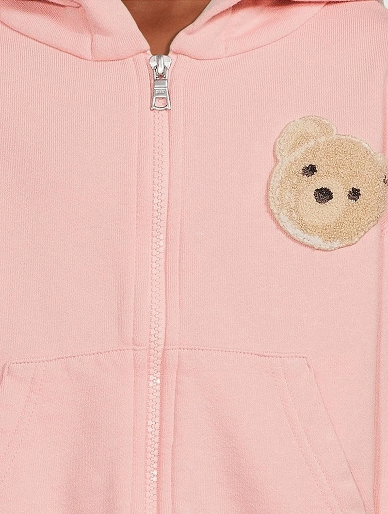 Bear Cotton Zip Hoodie