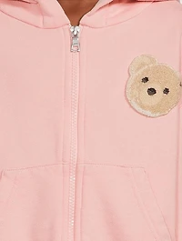 Bear Cotton Zip Hoodie