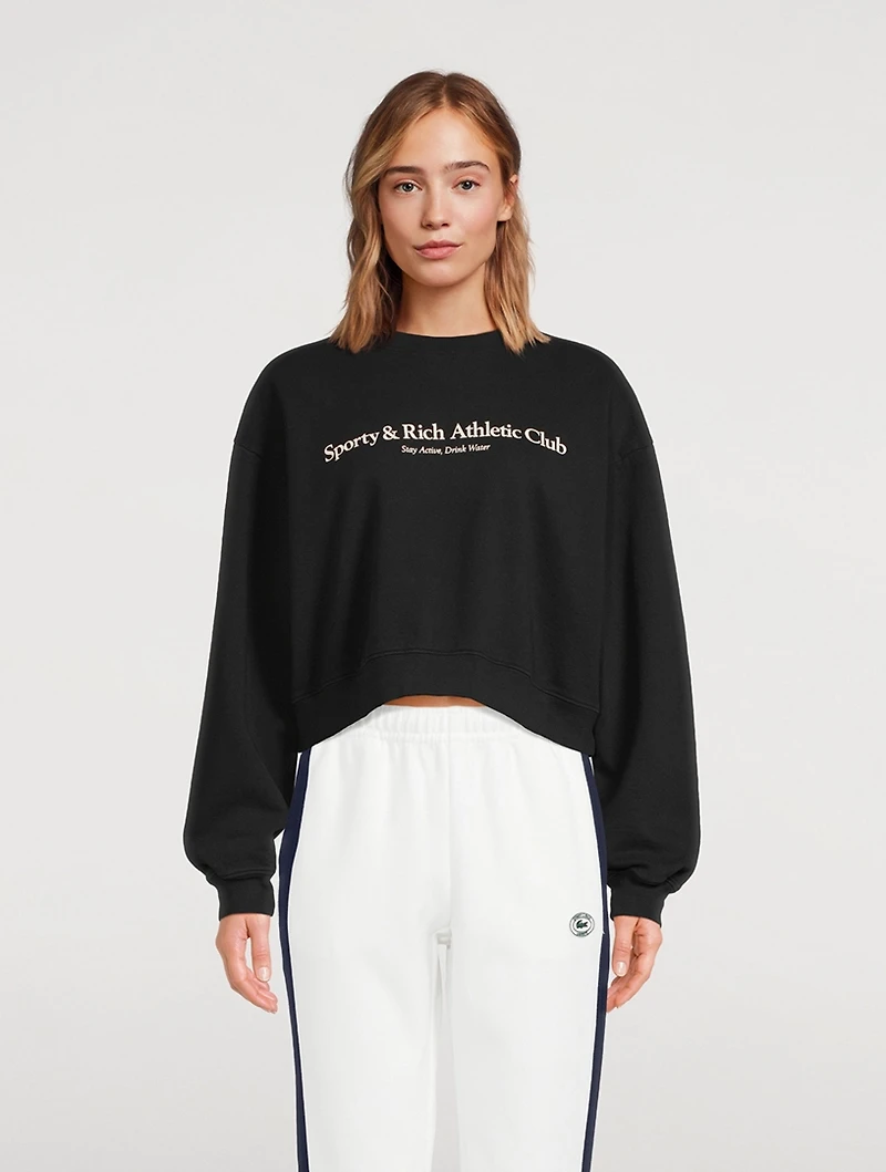 Athletic Club Cropped Sweatshirt