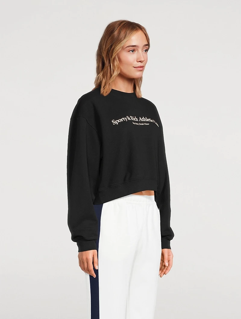 Athletic Club Cropped Sweatshirt
