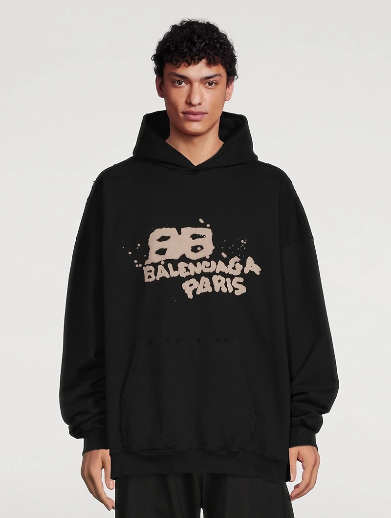 Hand Drawn BB Icon Oversized Hoodie