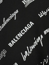 Wool-Blend Sweater Logomania Print