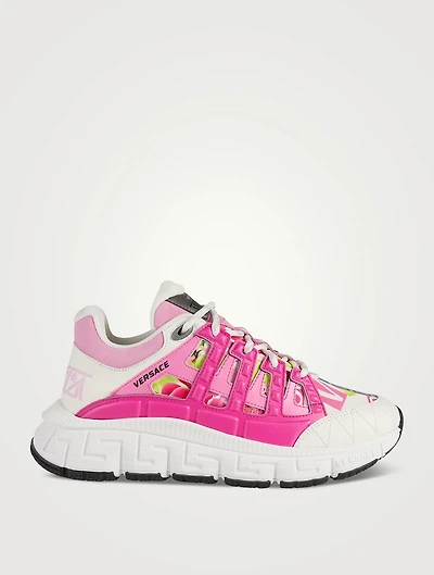 Trigreca Sneakers Logo Orchid Print