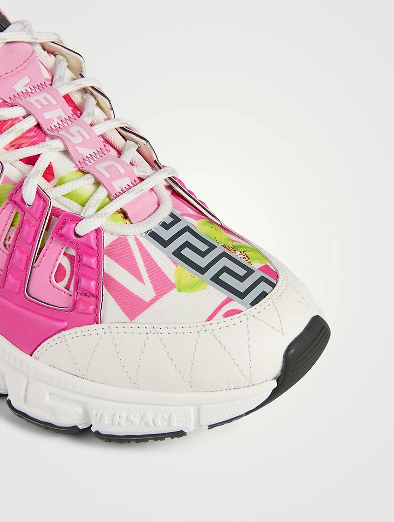 Trigreca Sneakers Logo Orchid Print