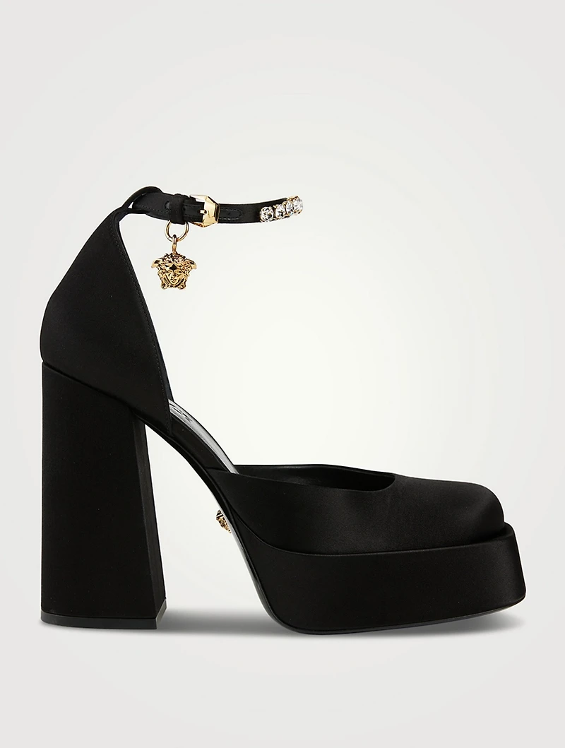 Medusa Aevitas Satin Single Platform Pumps