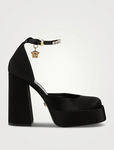 Medusa Aevitas Satin Single Platform Pumps