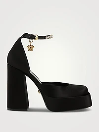 Medusa Aevitas Satin Single Platform Pumps
