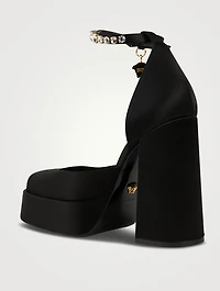 Medusa Aevitas Satin Single Platform Pumps