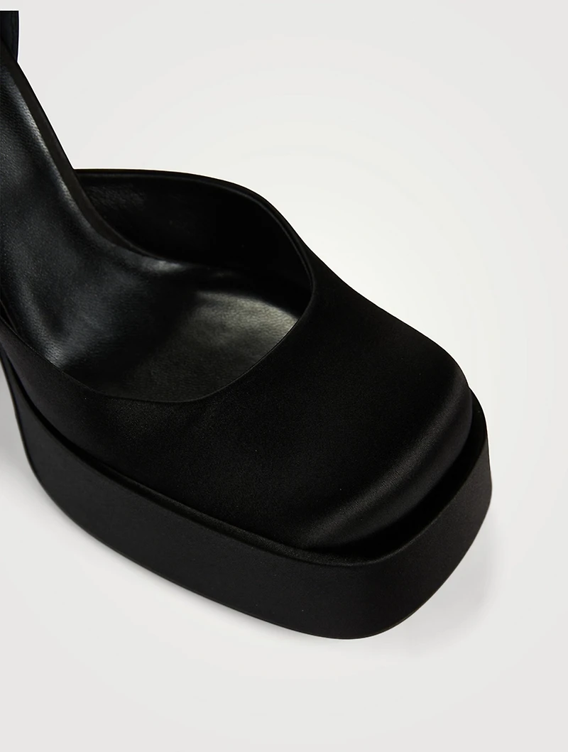 Medusa Aevitas Satin Single Platform Pumps
