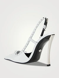 Laced Pin-Point Slingback Pumps
