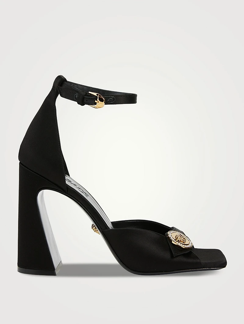 Versace Coin Satin Sandals