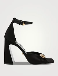 Versace Coin Satin Sandals