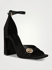 Versace Coin Satin Sandals