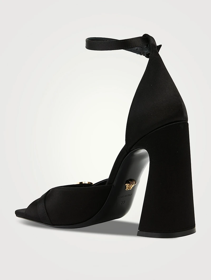 Versace Coin Satin Sandals