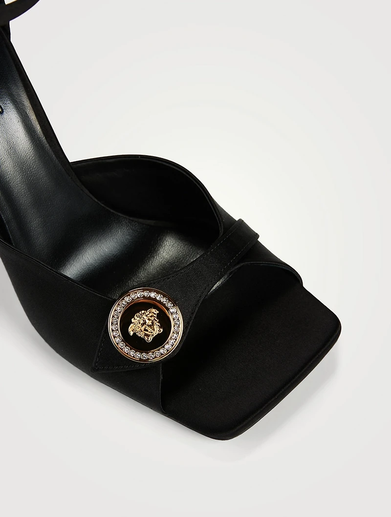 Versace Coin Satin Sandals