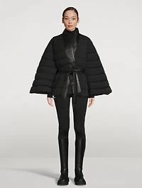 Julieta Belted Down Cape