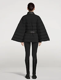 Julieta Belted Down Cape