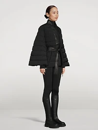 Julieta Belted Down Cape