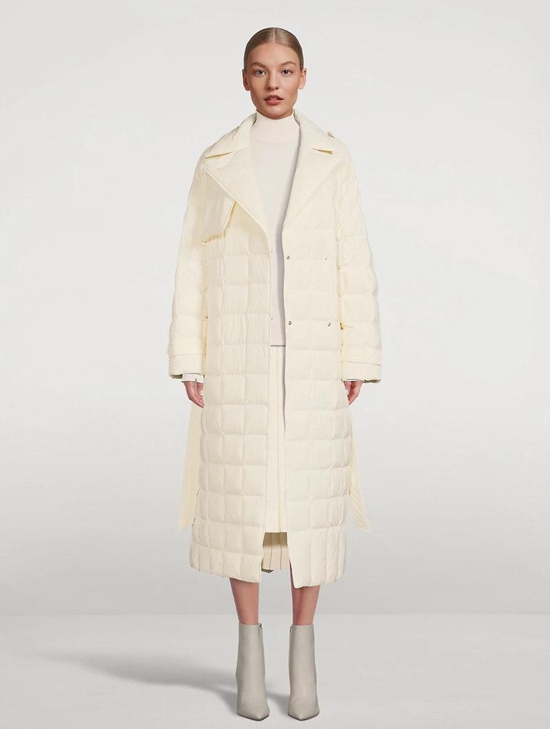 Penelope Belted Down Trench Coat